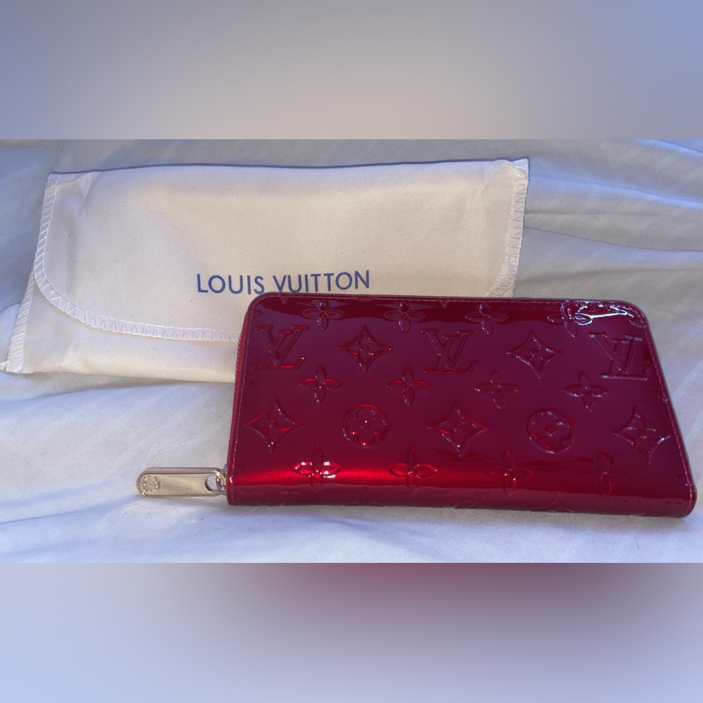 Louis Vuitton Red Card Holder Wallet